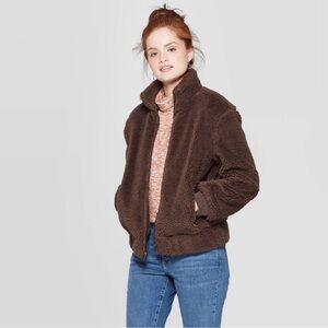 Universal Thread Chocolate Brown Teddy Jacket